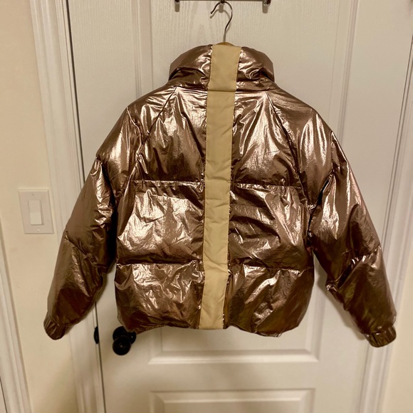 BA&SH Darcy Metallic Bomber Jacket - Picture 8 of 8